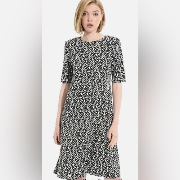 MaxMARA black and white pattern dress size 12 - Picture 1 of 7
